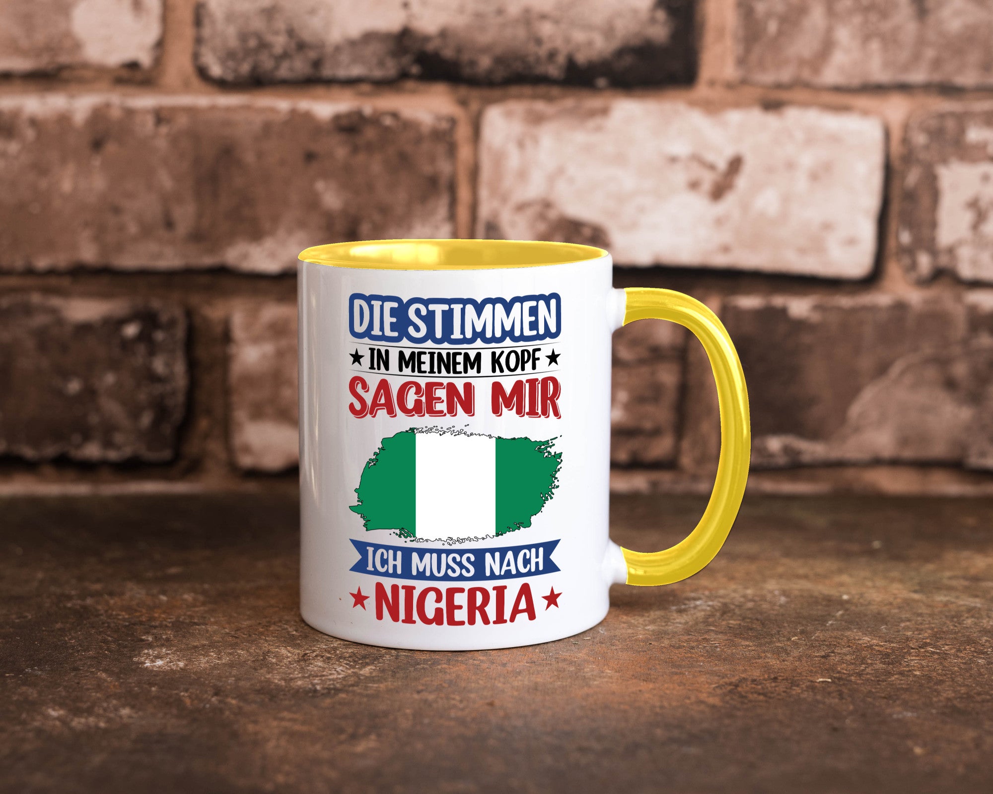Nigeria | Urlaub Stimmen in meinem Kopf Traumland Geschenk Humor Geschenkidee