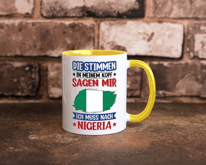 Nigeria | Urlaub Stimmen in meinem Kopf Traumland Geschenk Humor Geschenkidee