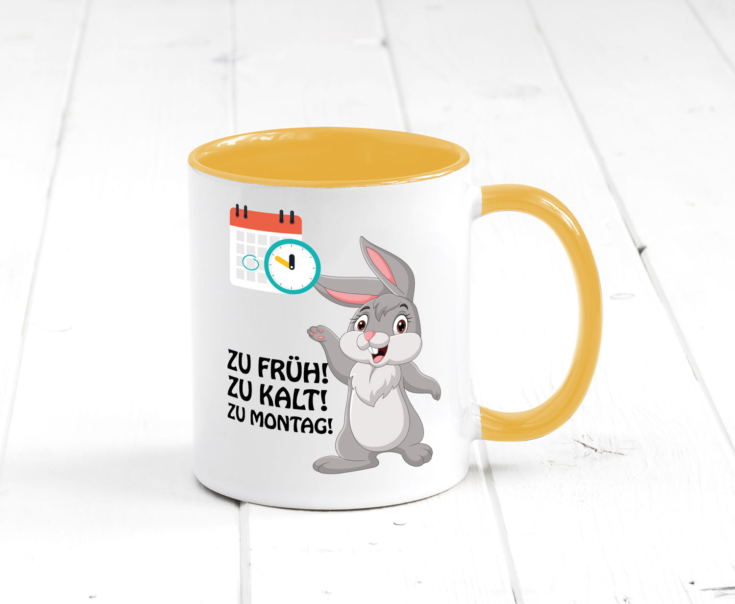 Kalter Montag Geschenkidee Humor Tasse
