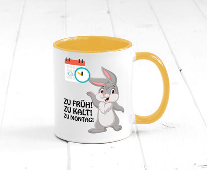 Kalter Montag Geschenkidee Humor Tasse