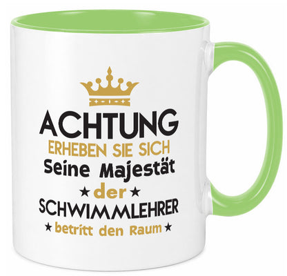 Seine Majestät Schwimmlehrer | Lehrer Schüler schwimmen Geschenkidee Humor Tasse