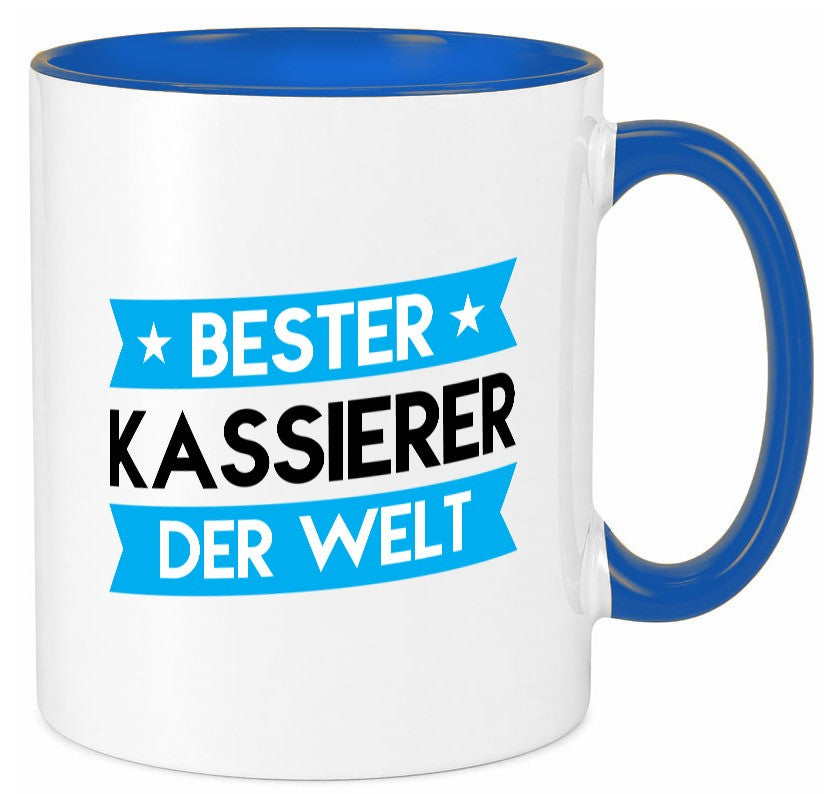 Bester Kassierer lustiger Spruch Geschenk Humor Geschenkidee Tasse