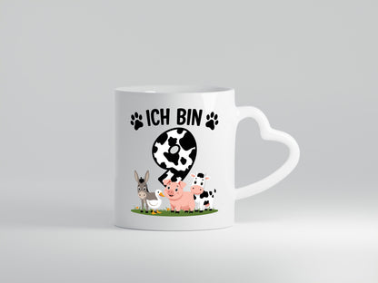 9 Geburtstag | Jahre Farmer Kind lustiger Spruch Geschenk Geschenkidee Tasse