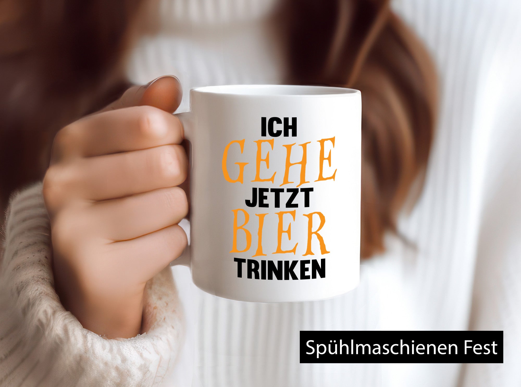 Ich gehe jetzt Bier Trinken | Bierliebhaber Humor Geschenkidee Tasse