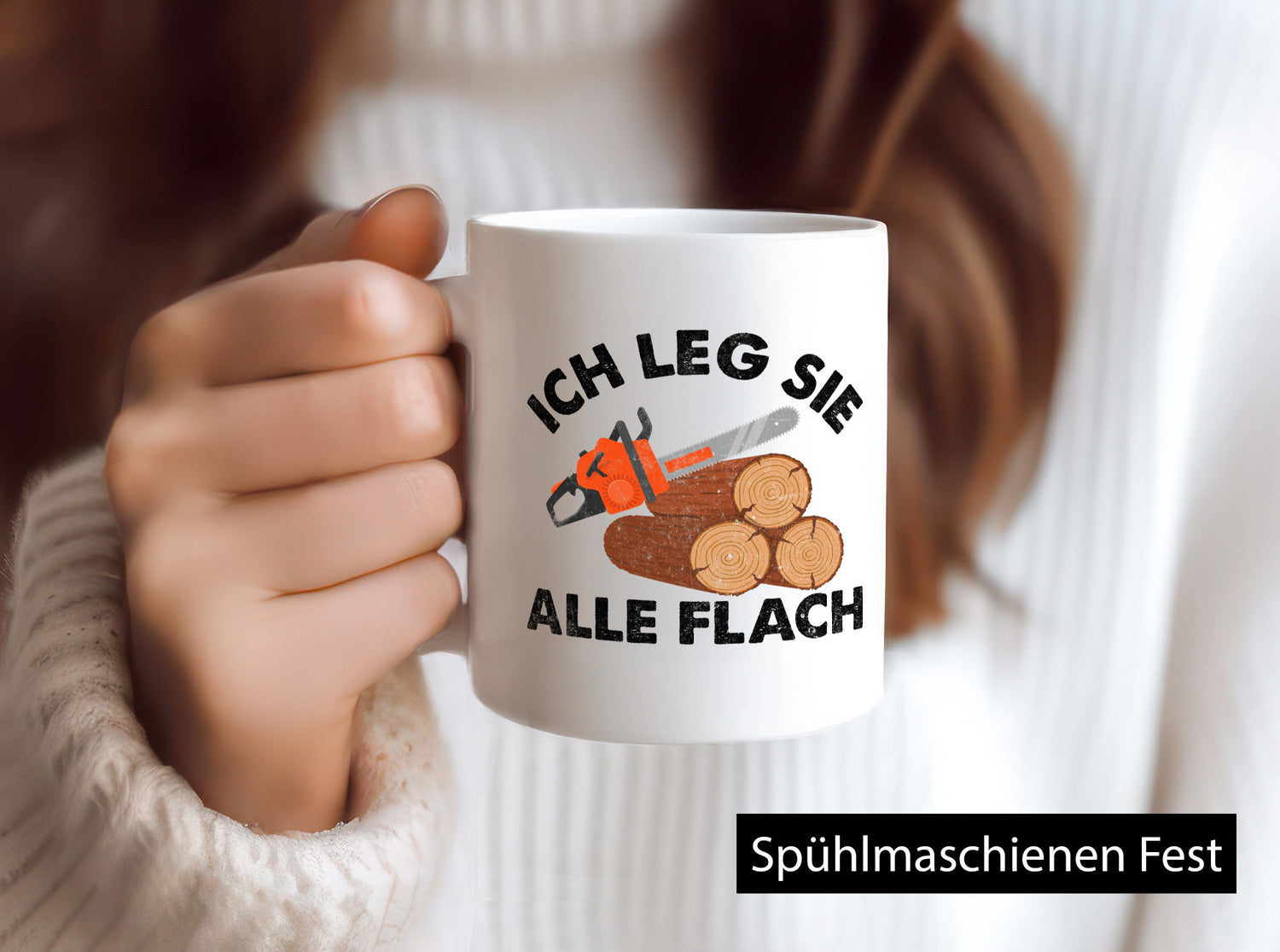ich leg sie alle flach | Waldarbeiter holzfäller v2 Geschenkidee Arbeit