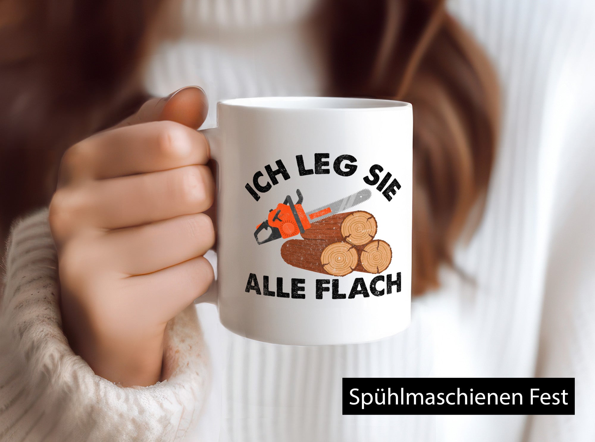 ich leg sie alle flach | Waldarbeiter holzfäller v2 Geschenkidee Arbeit