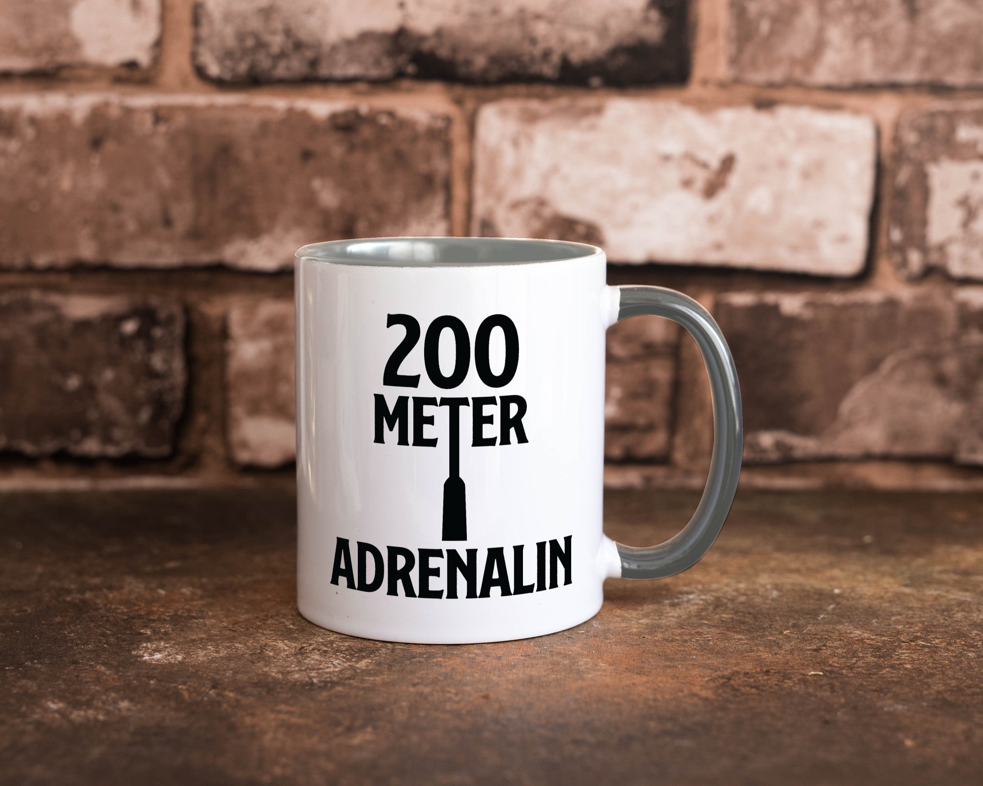 200 Meter Adrenalin v2 lustig Humor Geschenkidee Geschenk Tasse