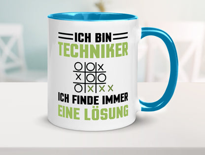 Ich bin Techniker finde immer eine Lösung | lustiger Spruch Geschenk Humor