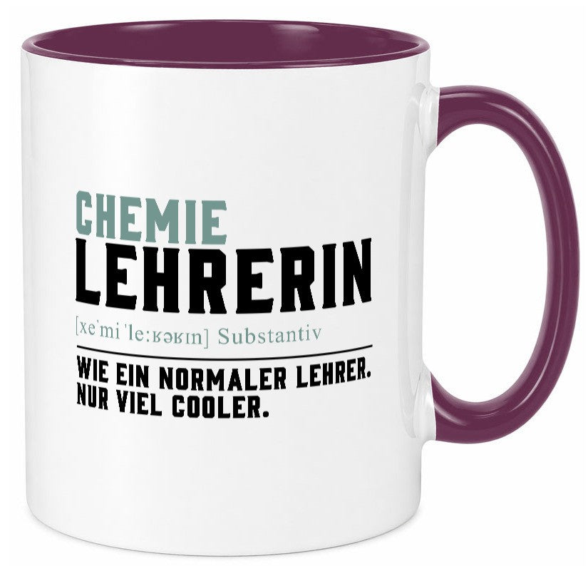 Chemielehrerin | Lehrerin Unterricht Lieblingslehrerin Geschenk Humor Tasse