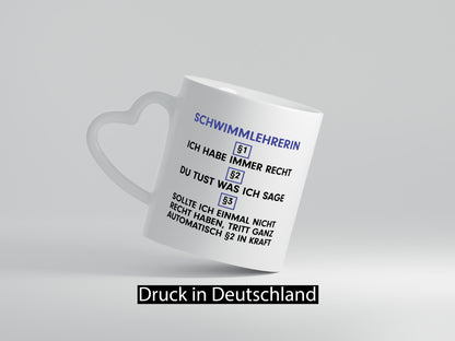 Ich habe immer Recht Schwimmlehrerin | schwimmen Lehrer v2 Humor Geschenkidee
