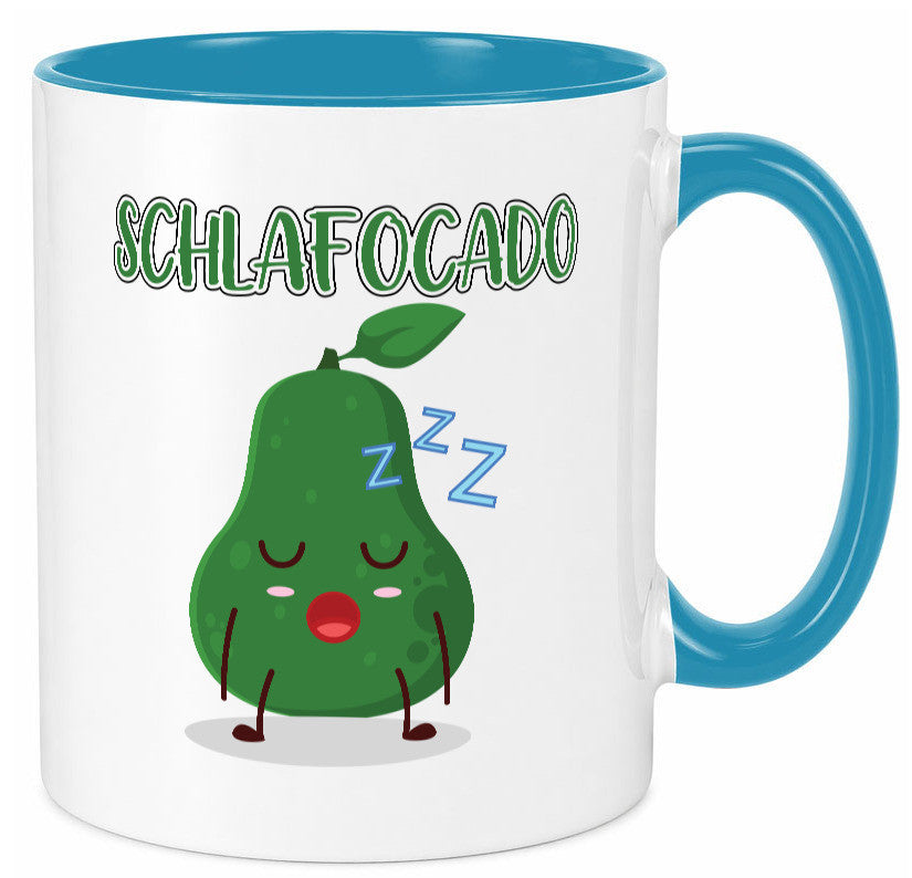 Schlafocado | Müde Avocado ich will noch Schlafen lustiger Spruch Geschenk Tasse