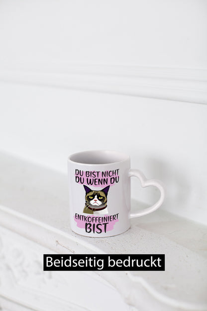 Spruch Tasse | Morgenmuffel Katze Entkoffeiniert lustig Tierliebhaber Humor