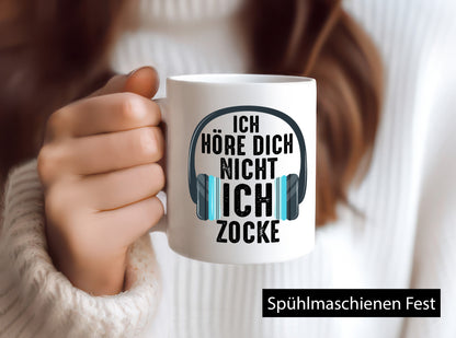 Ich hör dich nicht Zocke | Zocker Gamer Gaming Humor Geschenkidee Tasse