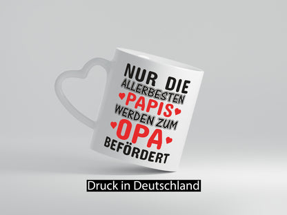 Beförderung zu Opa | Papa Tasse allerbeste Papis Geschenkidee Familie Humor