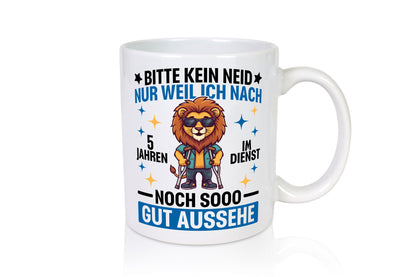 5 Jahre im Dienst | Arbeitsjubiläum Arbeit Geschenkidee Kollegen Büro Humor