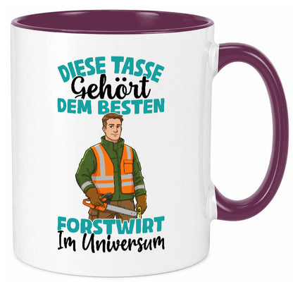 Im Universum: Forstwirt | Waldarbeiter lustig Arbeit Kollegen Büro Geschenk
