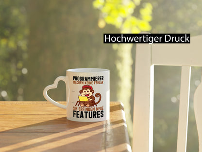 Programmierer machen keine Fehler | Features Affe am PC Geschenk Humor
