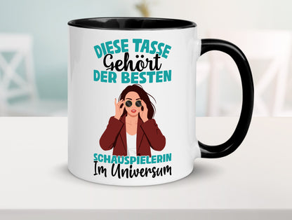 Im Universum: Schauspielerin | Theater Geschenkidee Humor Tasse
