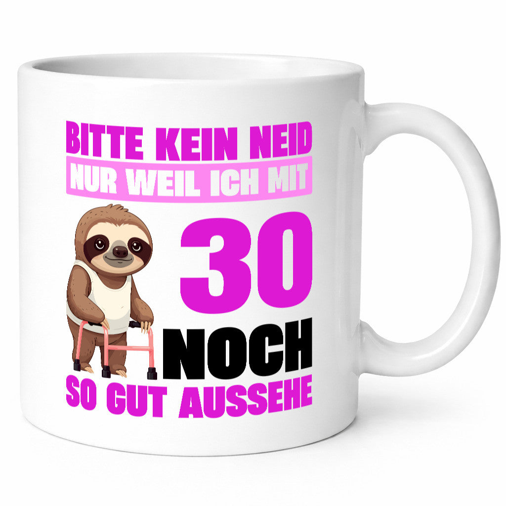 30. Geburtstag | Bitte kein neid Faultier 30 Jahre lustig Geschenkidee Geschenk