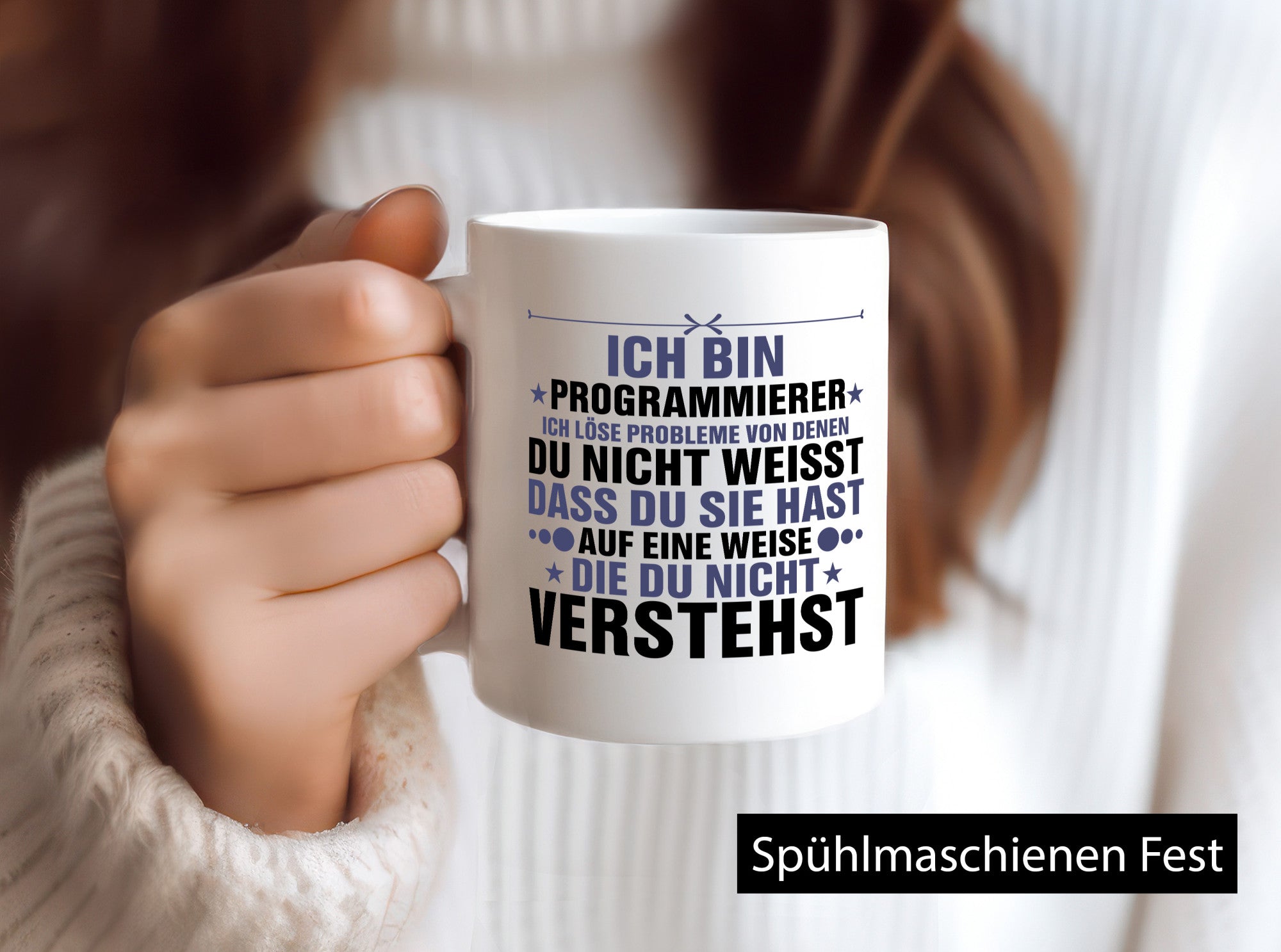 Löse Probleme: Programmierer | Software Entwickler v2 Geschenkidee Humor Tasse