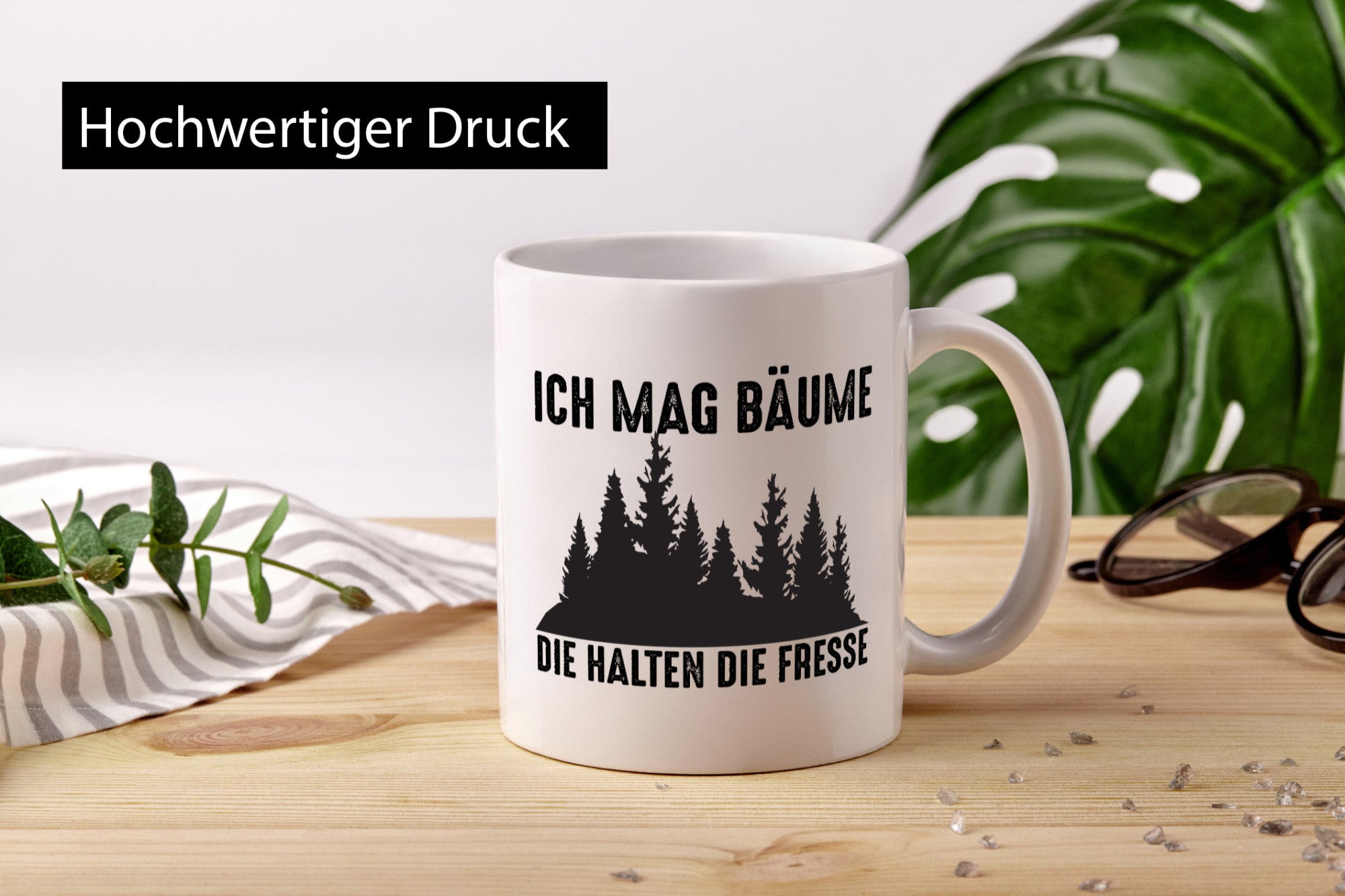 Ich mag Bäume | Wald Die halten Fresse Geschenk Humor Geschenkidee lustiger