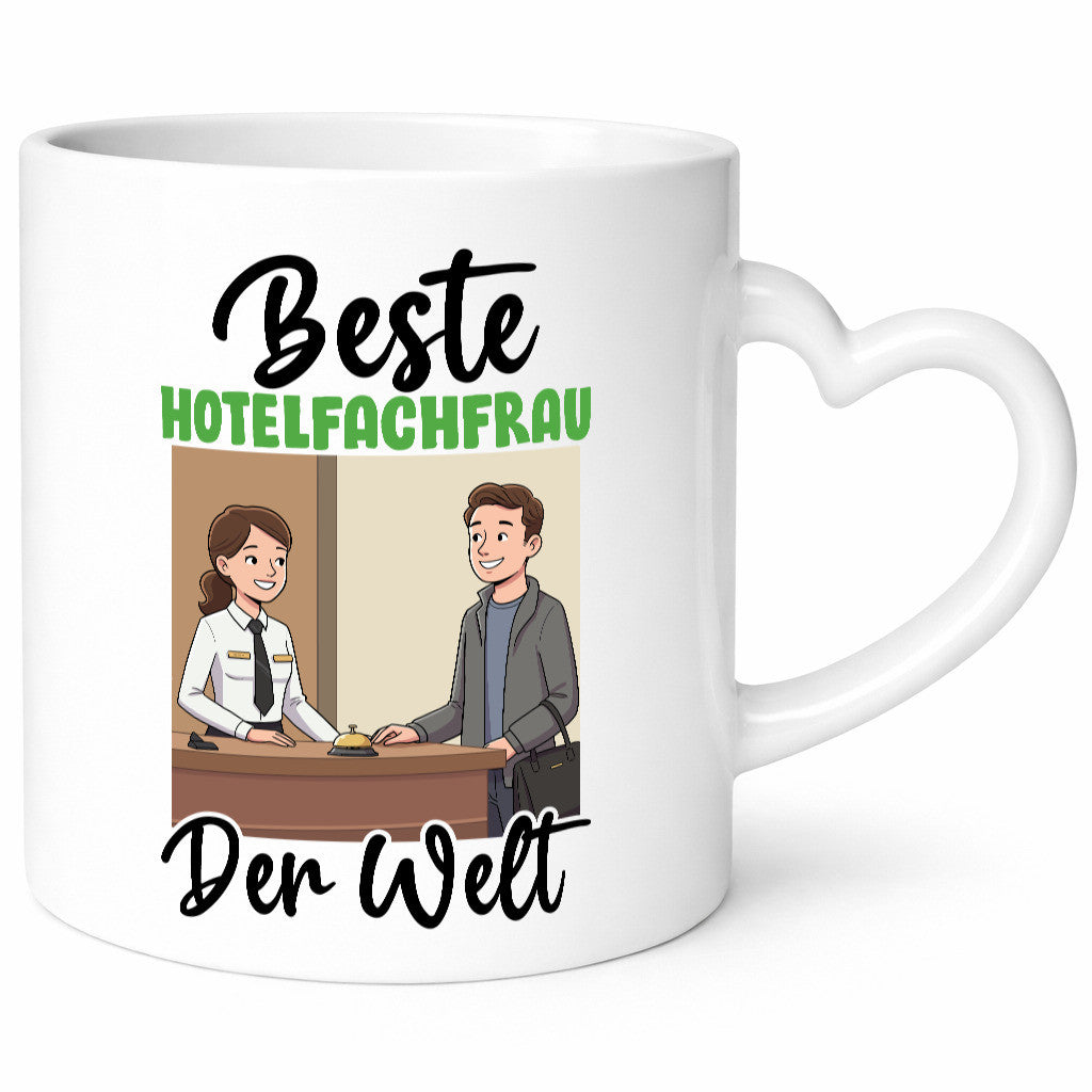 Beste Hotelfachfrau | Hotel v2 lustiger Spruch Geschenk Humor Geschenkidee Tasse