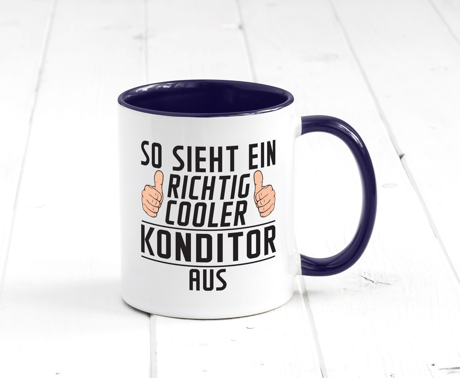 Richtig Cooler Konditor | Konditorei lustig Humor Geschenkidee Geschenk Tasse