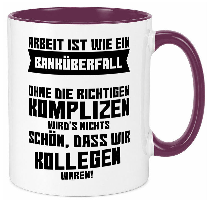 Arbeit | Kollegen Komplizen Jobwechsel Abschied Büro lustiger Spruch Geschenk