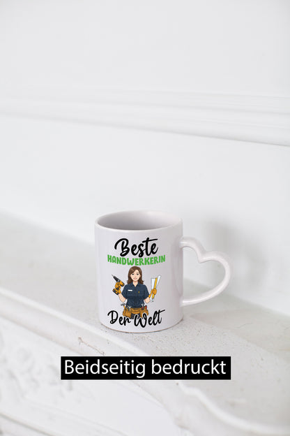 Beste Handwerkerin | Handwerkerinnen v2 Humor Geschenkidee Tasse