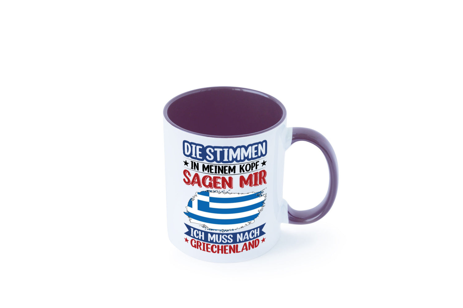 Griechenland | Urlaub Stimmen in meinem Kopf Traumland Humor Geschenkidee Tasse