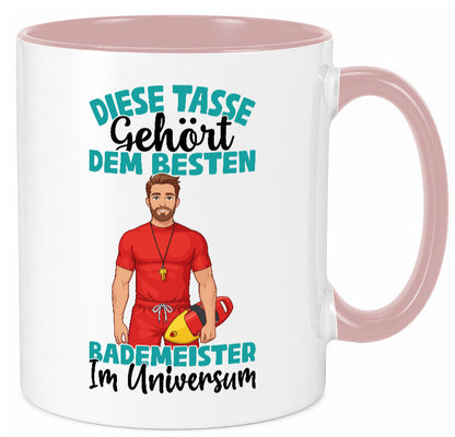 Im Universum: Bademeister | Rettungsschwimmer lustig Humor Geschenkidee Tasse
