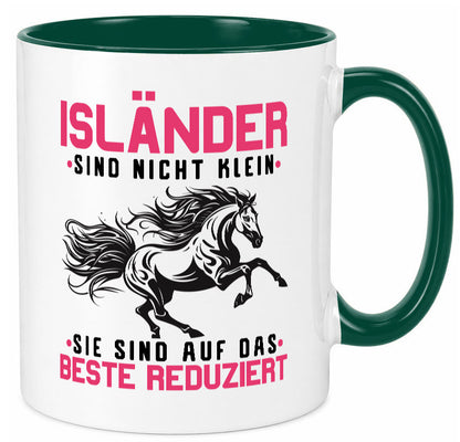 Isländer sind nicht klein | auf das beste Reduziert Pferd Geschenk Humor Tasse