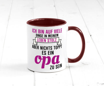Opa Tasse | Stolzer Großvater Vatertag Enkelkinder Geschenk Familie