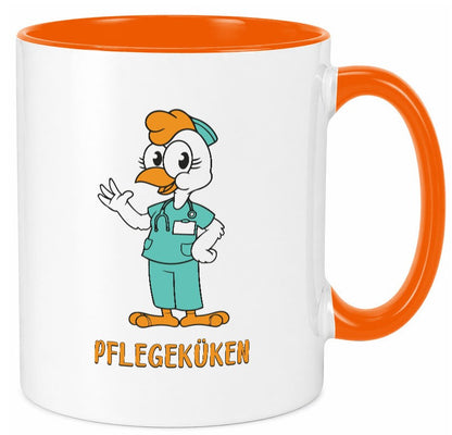 Pflegeküken | Küken Krankenschwester Pfleger Humor Geschenkidee Tasse