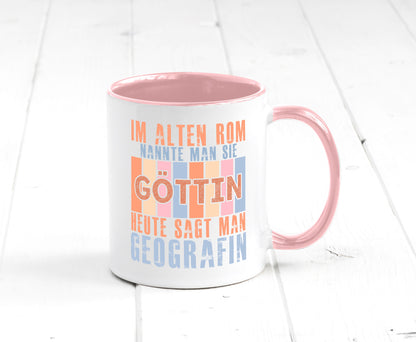 Heute sagt man: Geografin | Geografie lustig Humor Geschenkidee Geschenk Tasse