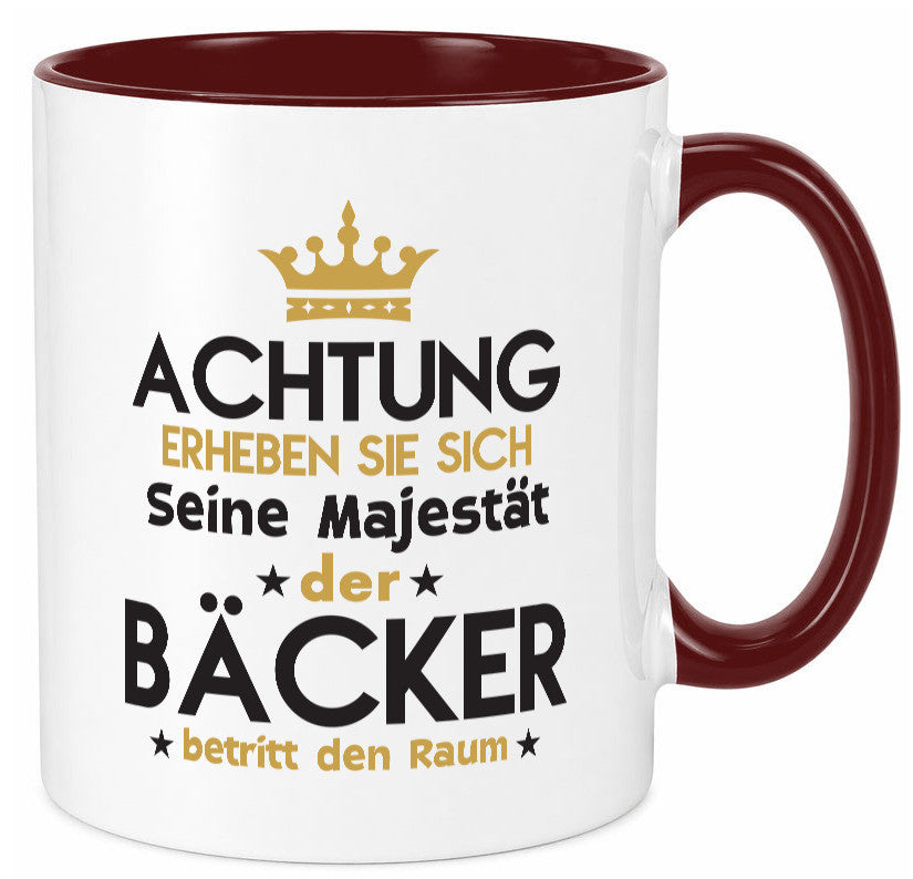 Seine Majestät Bäcker | Bäckerei Backen Konditor Geschenk Humor Geschenkidee Tasse
