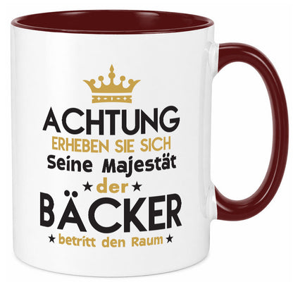 Seine Majestät Bäcker | Bäckerei Backen Konditor Geschenk Humor Geschenkidee Tasse