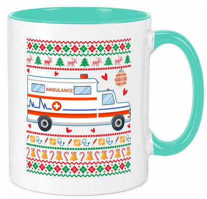 Krankenwagen | Ugly Christmas Emergency lustig Humor Geschenkidee Geschenk Tasse