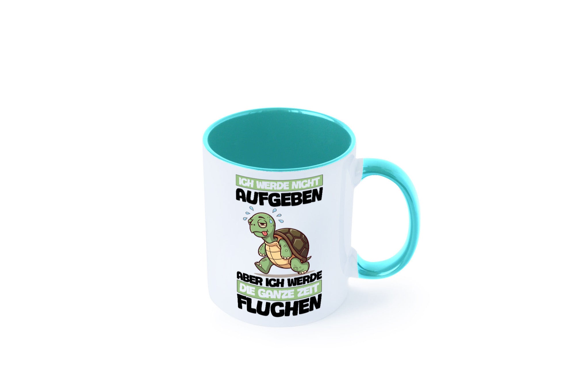Ich geb nicht auf werde aber fluchen | Schildkröte Joggen v2 Humor Geschenkidee