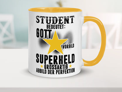 Bedeutung von Student | Universität Uni Studium Geschenkidee Humor Tasse