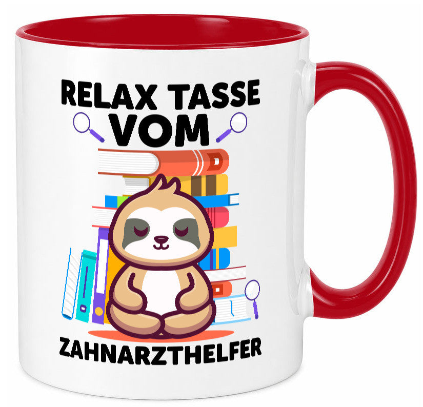 Relax Tasse: Zahnarzthelfer | Zahnmedizin lustig Humor Geschenkidee Geschenk