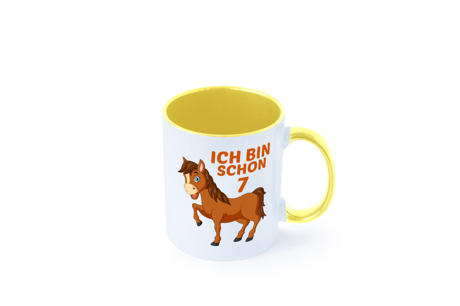 7. Geburtstag | Ich bin schon 7 Pferde Pony Humor Geschenkidee Tasse