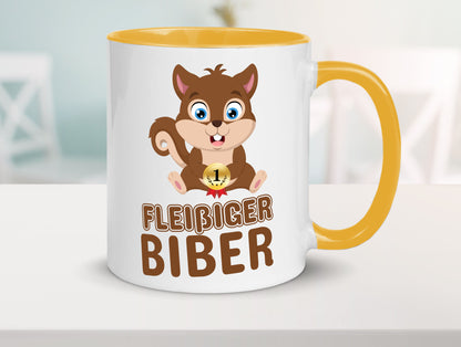 Fleißiger Biber | Motiv Tasse Kinder Geburtstag lustig Geschenkidee Geschenk