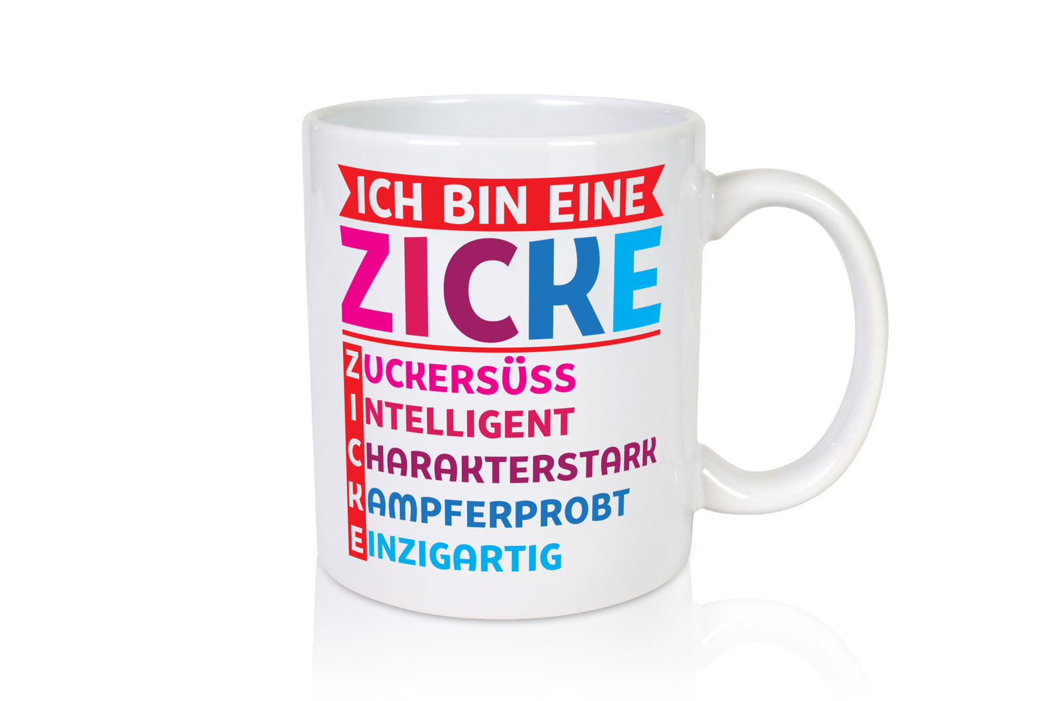 Ich bin eine Zicke | Definition süßes Mädchen v2 Geschenkidee Humor Tasse
