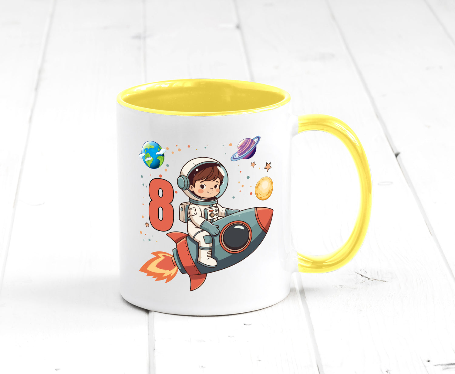 8. Geburtstag | 8 Jahre Astronaut Weltraum Humor Geschenkidee Tasse