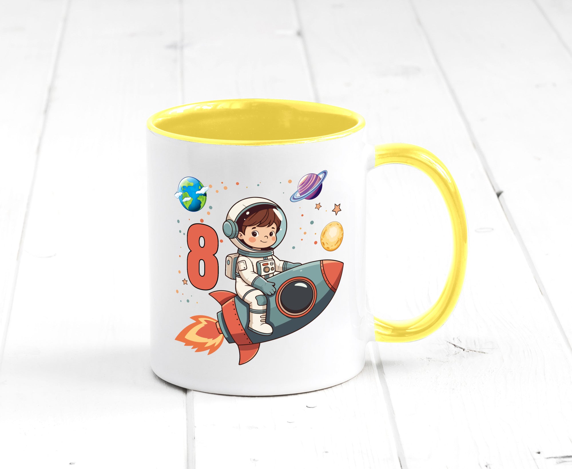 8. Geburtstag | 8 Jahre Astronaut Weltraum Humor Geschenkidee Tasse