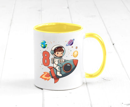 8. Geburtstag | 8 Jahre Astronaut Weltraum Humor Geschenkidee Tasse
