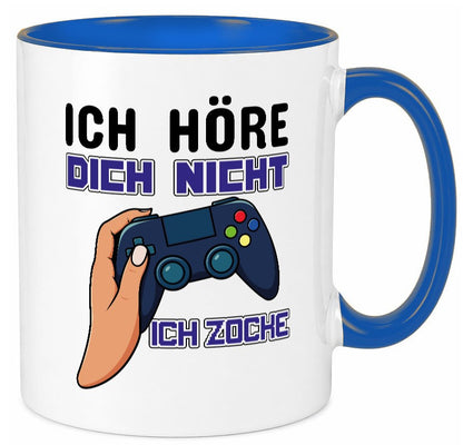 Ich höre dich nicht zocke lustig Humor Geschenkidee Geschenk Tasse
