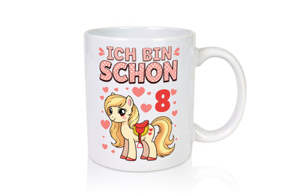 8. Geburtstag | 8 Jahre Mädchen Reiten Pony Geschenkidee Humor Tasse