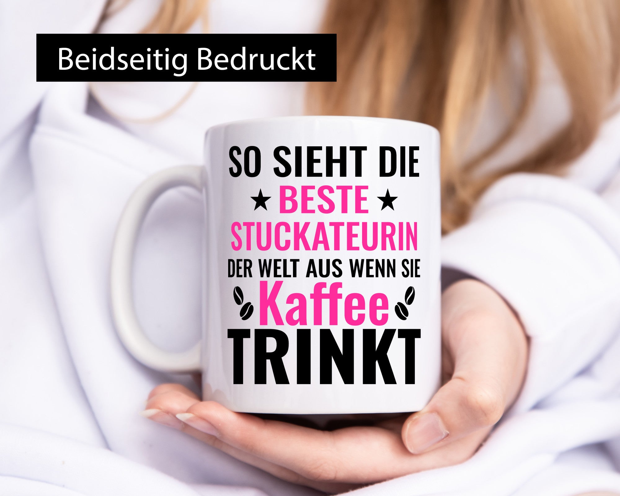 Kaffee trinkt: Stuckateurin | Innenausbau Geschenk Humor Geschenkidee lustiger